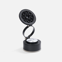 Вакуумная магнитная подставка airFix, черная с серым